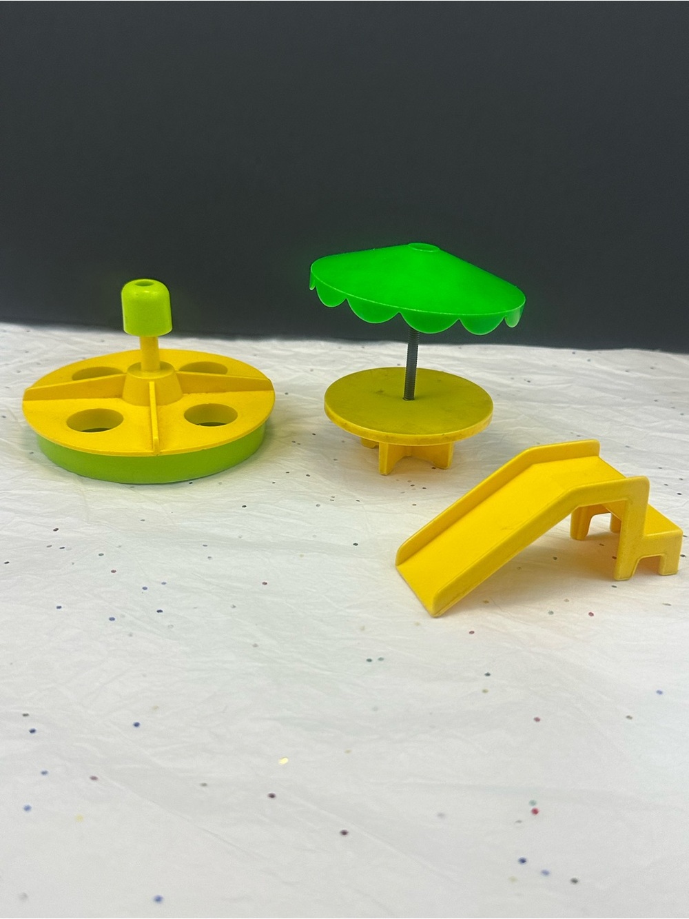 Vintage 70s/80s Fisher Price Little People PlaySet Accessories Bundle (3)